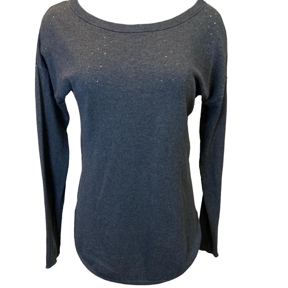 Camber & Grace Scoop Neck Eyelet Wool Sweater/Small